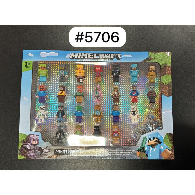 ZESTAW 24SZT FIGUREK MINECRAFT ZESTAW 24SZT FIGUREK MINECRAFT