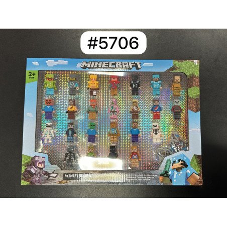 ZESTAW 24SZT FIGUREK MINECRAFT