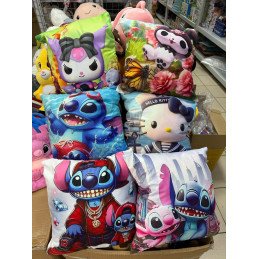 PODUSZKI 45*45CM STITCH, KUROMI, HELLO KITTY