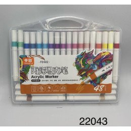 MARKERY AKRYLOWE 48 SZTUK ZESTAW MARKERÓW