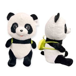 PLUSZOWA MASKOTKA PANDA Z PLECAKIEM 60CM