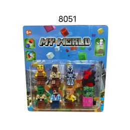 ZESTAW 6SZT FIGUREK MINECRAFT MAGNETYCZNY