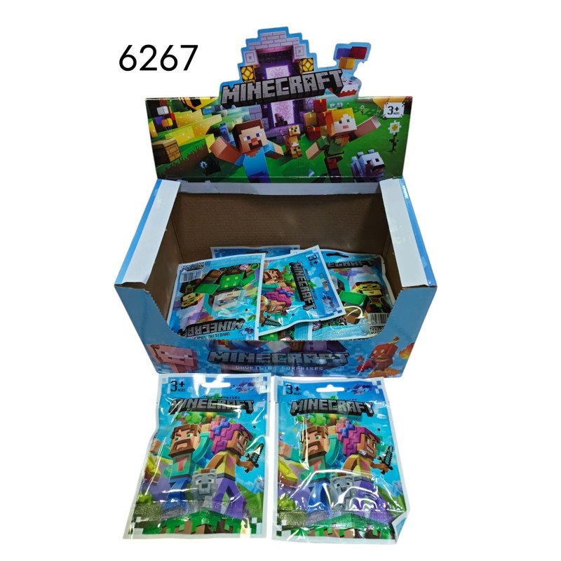 SASZETKI FIGURKI + KARTA MINECRAFT SASZETKI FIGURKI + KARTA MINECRAFT