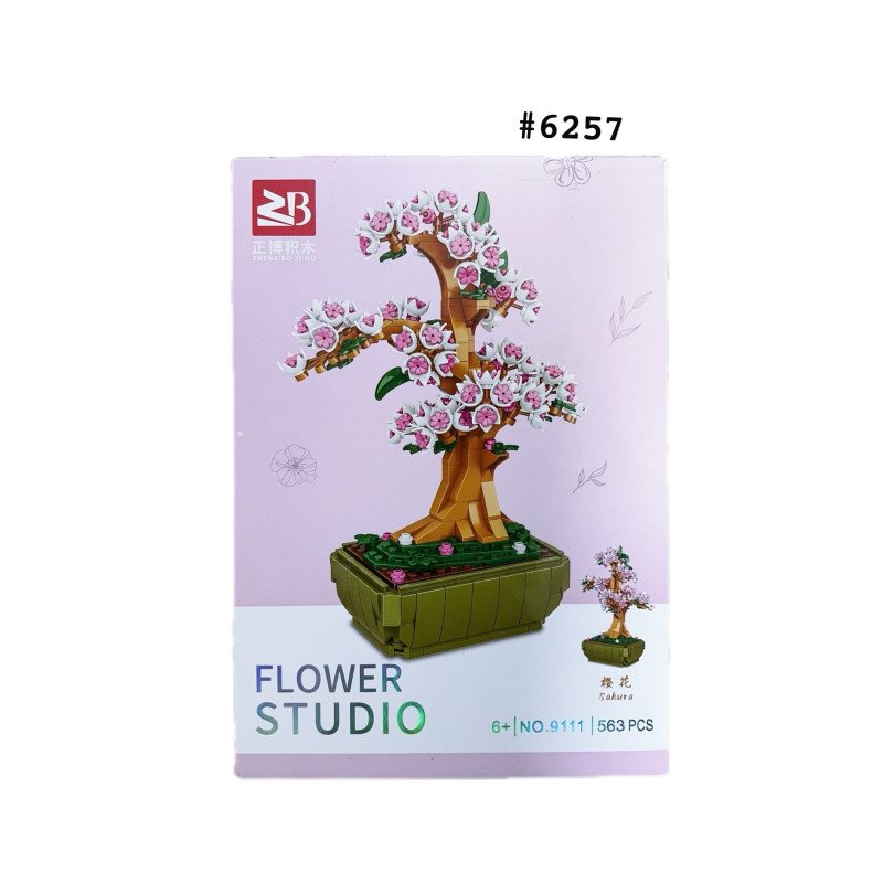 KLOCKI 563PCS KWIATY FLOWERS