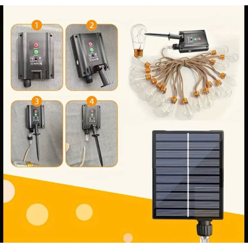 LAMPA SOLARNA OGRODOWA DEKORACYJA LAMPA SOLARNA OGRODOWA DEKORACYJA