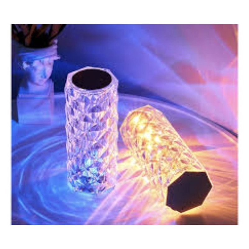 KRZYSZTAŁOWA LAMPKA NOCNA LED DIAMENTOWA KRZYSZTAŁOWA LAMPKA NOCNA LED DIAMENTOWA