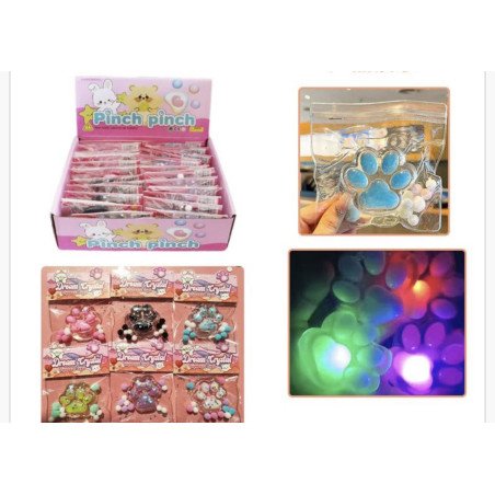SQUISHY GNIOTEK ŁAPKI ŚWIECĄCE