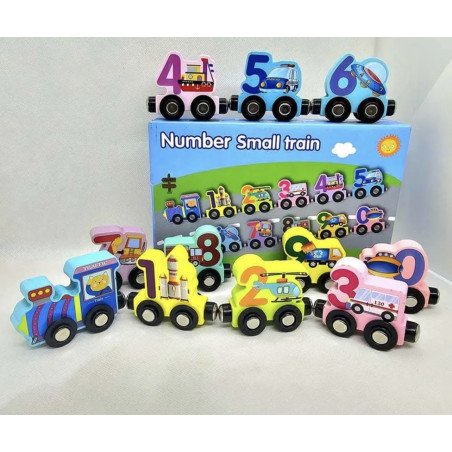 DREWNIANA TRAFFIC MAGNETIC NUMBER SMALL TRAIN