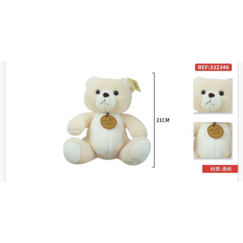 PLUSZOWA MASKOTKA MIŚ 21CM PLUSZOWA MASKOTKA MIŚ 21CM