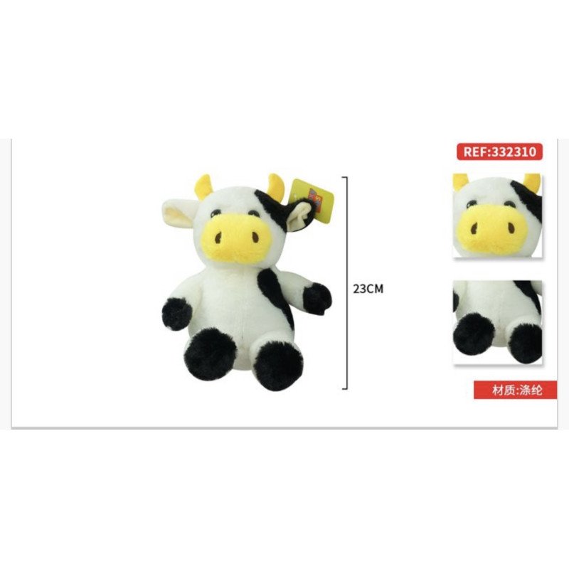 PLUSZOWA MASKOTKA KRÓWA 23CM PLUSZOWA MASKOTKA KRÓWA 23CM