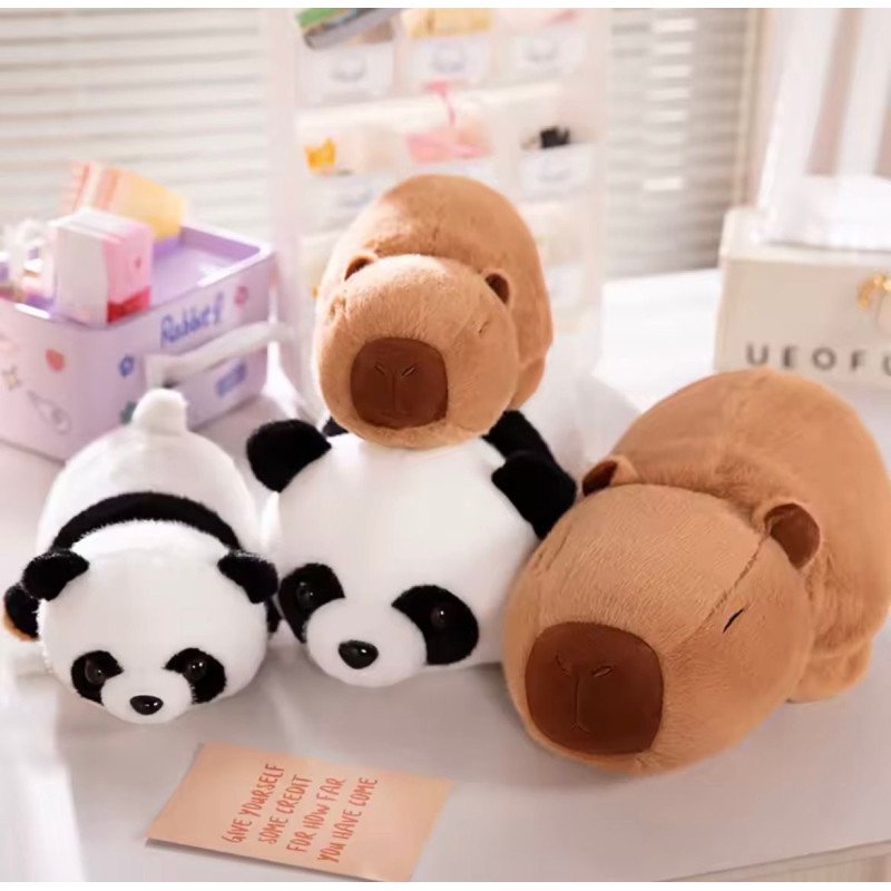PLUSZOWA MASKOTKA DWUSTRONNA PANDA, KAPIBARA 20CM PLUSZOWA MASKOTKA DWUSTRONNA PANDA, KAPIBARA 20CM
