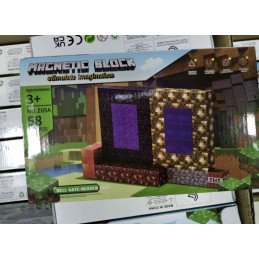 KLOCKI 58PCS MAGNETYCZNE MINECRAFT