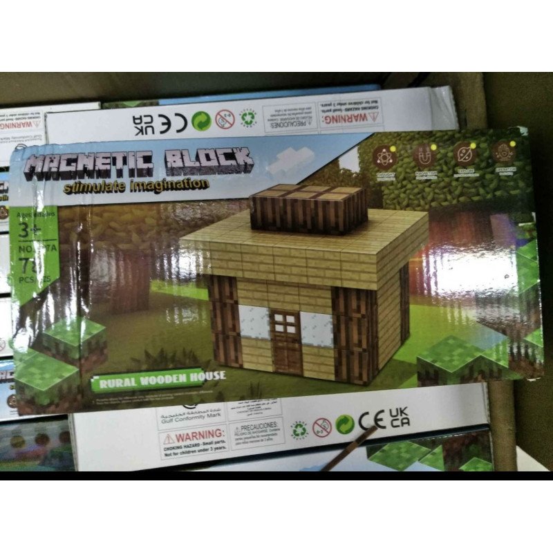 KLOCKI 78PCS MAGNETYCZNE MINECRAFT KLOCKI 78PCS MAGNETYCZNE MINECRAFT