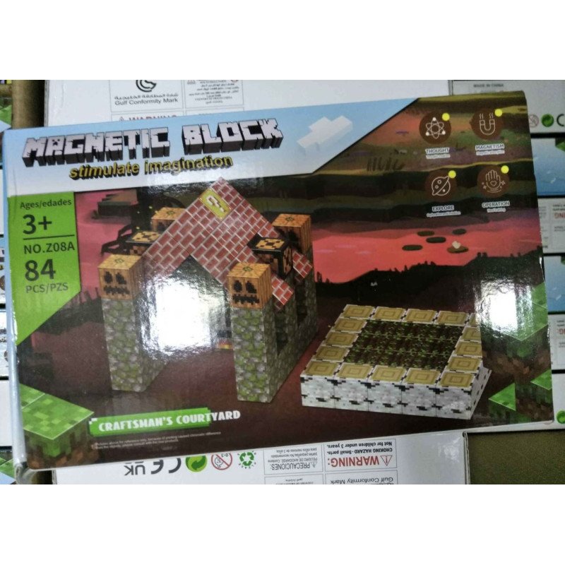 KLOCKI 84PCS MAGNETYCZNE MINECRAFT KLOCKI 84PCS MAGNETYCZNE MINECRAFT