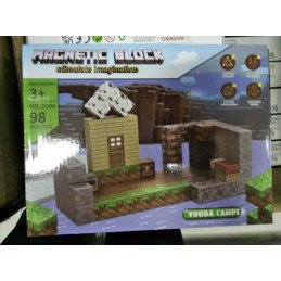 KLOCKI 98PCS MAGNETYCZNE MINECRAFT