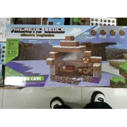 KLOCKI 120PCS MAGNETYCZNE MINECRAFT