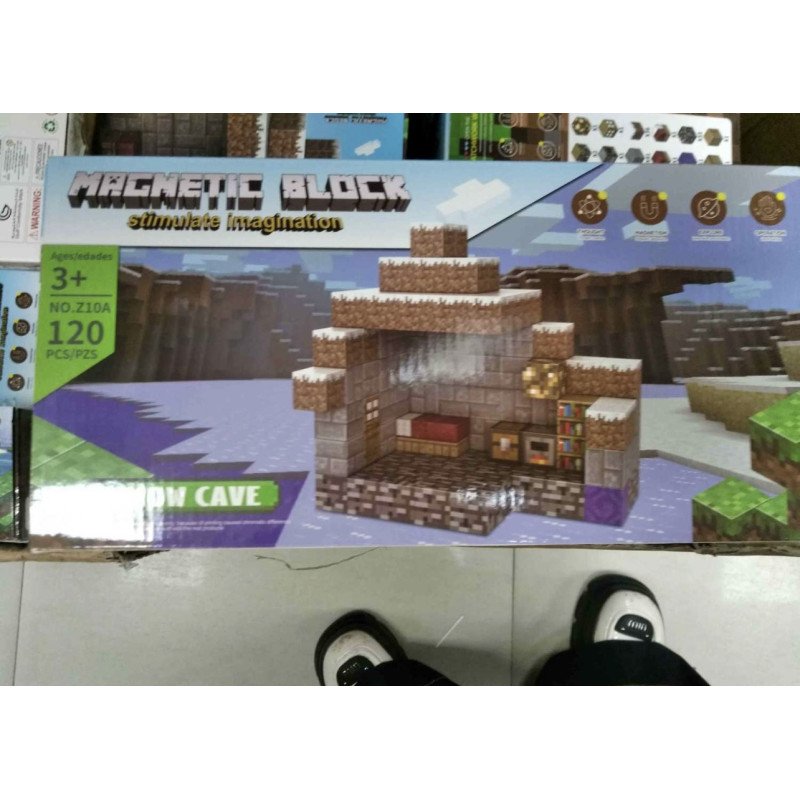 KLOCKI 120PCS MAGNETYCZNE MINECRAFT KLOCKI 120PCS MAGNETYCZNE MINECRAFT