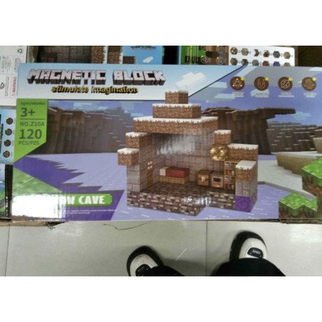 KLOCKI 120PCS MAGNETYCZNE MINECRAFT