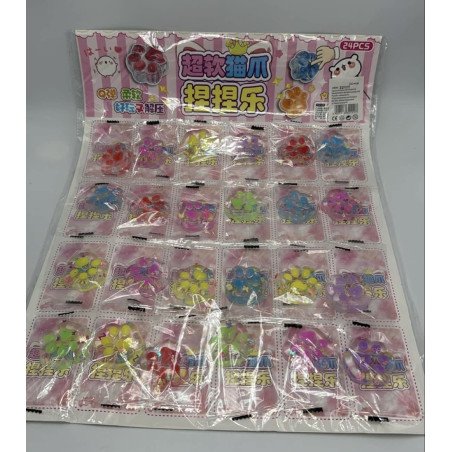 ZESTAW 24SZT SQUISHY GNIOTEK ŁAPKI