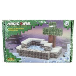 KLOCKI 33PCS MAGNETYCZNE MINECRAFT