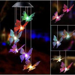 MOTYLE LED SOLARNE WIELOKOLOROWE MAGIA NOCY