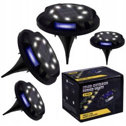 4X LAMPKI SOLARNE GRUNTOWE DISK LIGHT