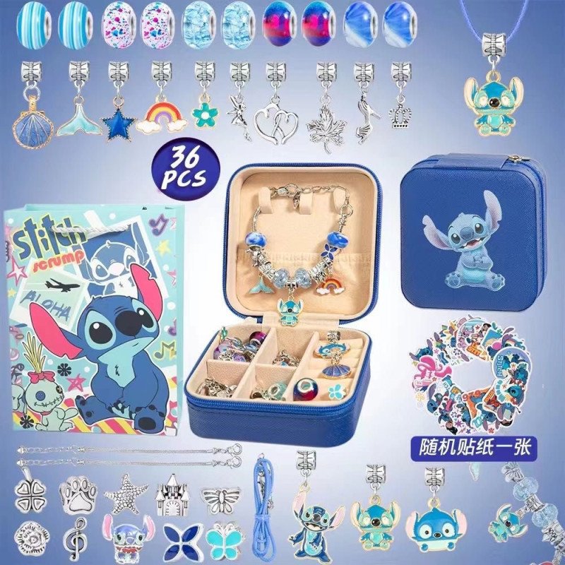 ZESTAW 36PCS BIZUTERII DIY PANDORA STITCH ZESTAW 36PCS BIZUTERII DIY PANDORA STITCH