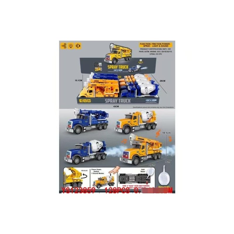 AUTA SPRAY TRUCK LIGHT & SOUND AUTA SPRAY TRUCK LIGHT & SOUND