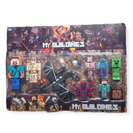DUŻA ZESTAW FIGUREK MINECRAFT