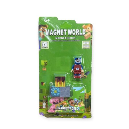 ZESTAW FIGUREK MAGNETYCZNE MINECRAFT
