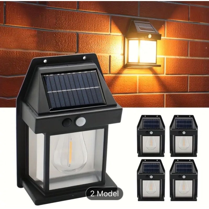 LAMPA ŚCIENNA SOLARNA LED Z CZUJNIKIEM RUCHU OGRODOWA LAMPA ŚCIENNA SOLARNA LED Z CZUJNIKIEM RUCHU OGRODOWA