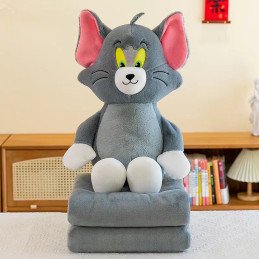 PODUSZKA MASKOTKA TOM I JERRY Z KOCEM