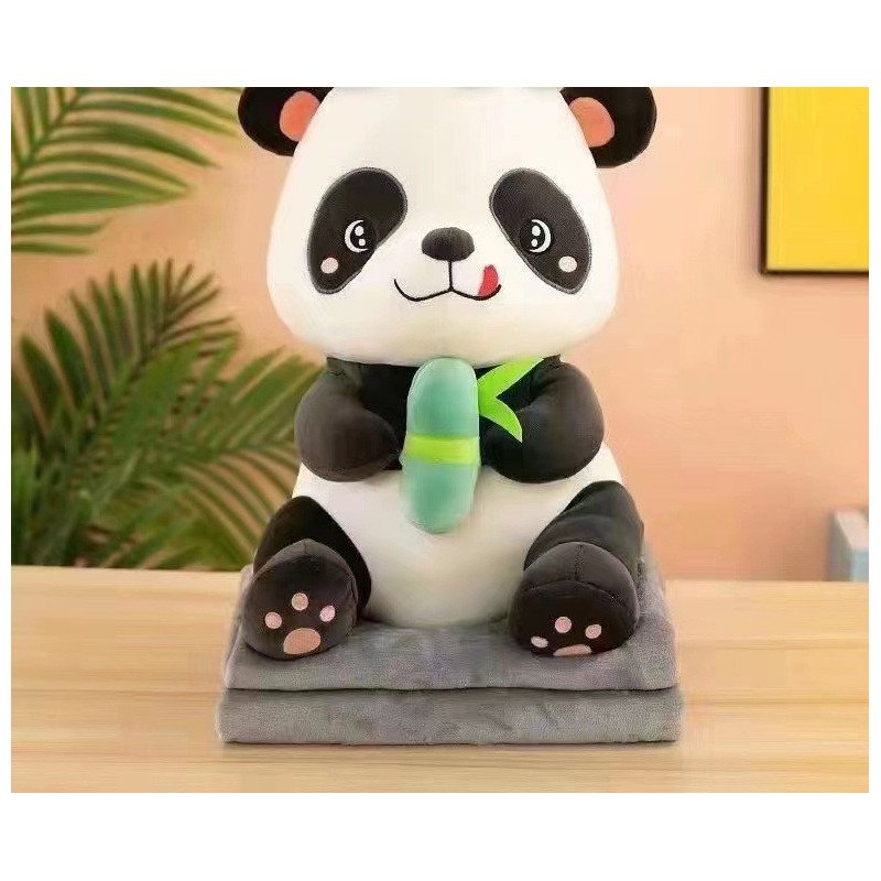 PODUSZKA MASKOTKA PANDA Z KOCEM PODUSZKA MASKOTKA PANDA Z KOCEM