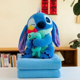 PODUSZKA MASKOTKA STITCH Z KOCEM