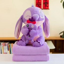 PODUSZKA MASKOTKA STITCH Z KOCEM