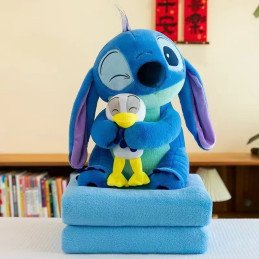 PODUSZKA MASKOTKA STITCH Z KOCEM