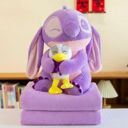 PODUSZKA MASKOTKA STITCH Z KOCEM
