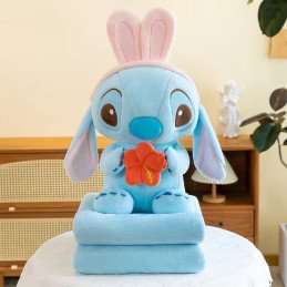 PODUSZKA MASKOTKA STITCH Z KOCEM
