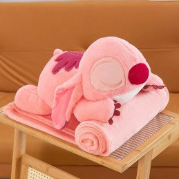 PODUSZKA MASKOTKA STITCH Z KOCEM