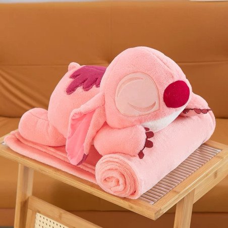 PODUSZKA MASKOTKA STITCH Z KOCEM