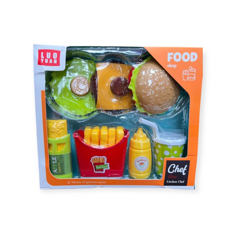 ZESTAW HUMBUGER Z ARTYKUŁAMI SPOŻYWCZYMI FAST FOOD ZESTAW HUMBUGER Z ARTYKUŁAMI SPOŻYWCZYMI FAST FOOD