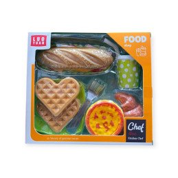 ZESTAW CHLEB Z ARTYKUŁAMI SPOŻYWCZYMI FAST FOOD