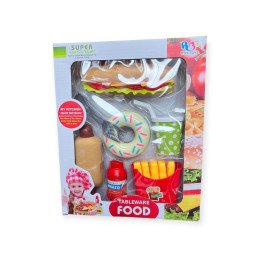 ZESTAW KANAPKA Z ARTYKUŁAMI SPOŻYWCZYMI FAST FOOD