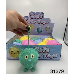 SQUISHY GNIOTEK PIŁKI MONSTER LED