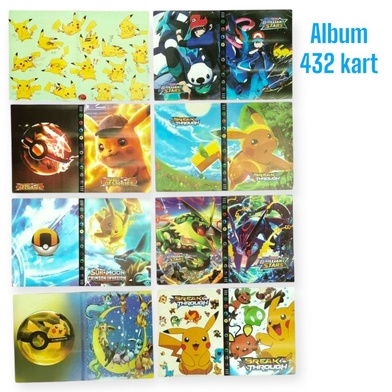 POKEMON ALBUM NA KARTY KOLEKJONERSKIE 432 KART POKEMON ALBUM NA KARTY KOLEKJONERSKIE 432 KART