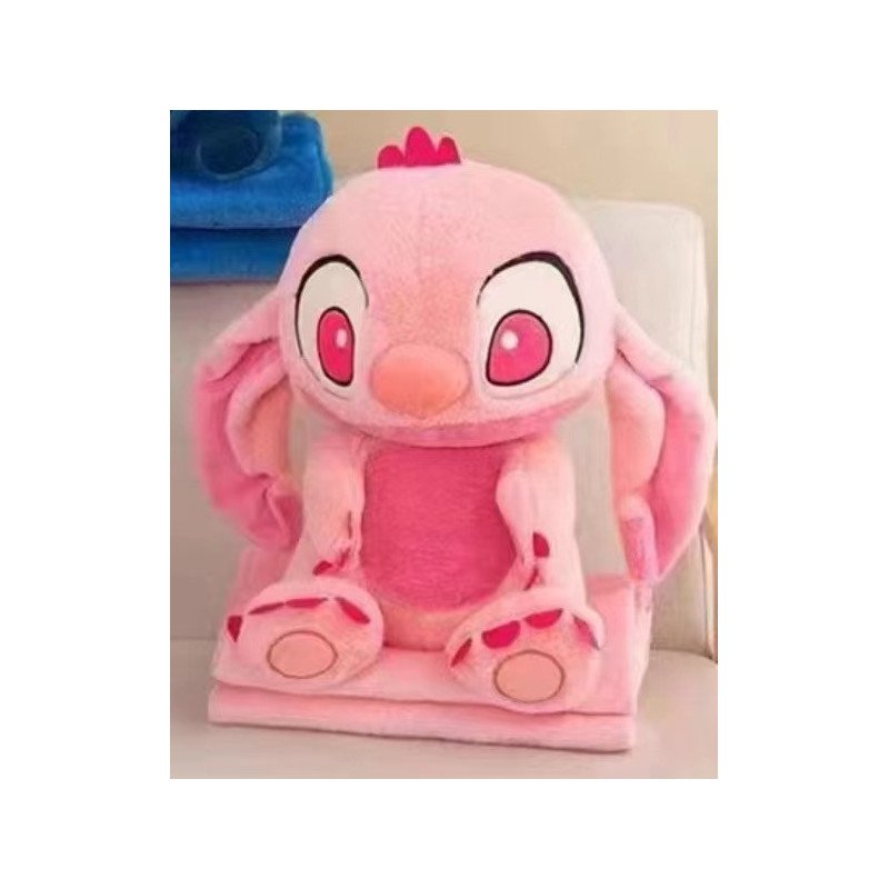 PODUSZKA MASKOTKA STITCH Z KOCEM