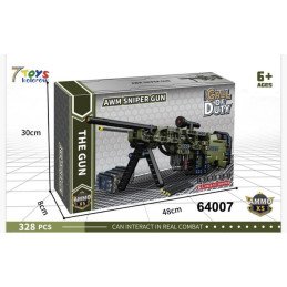KLOCKI PISTOLET 328PCS+ AWM SNIPER GUN CALL OF DUTY