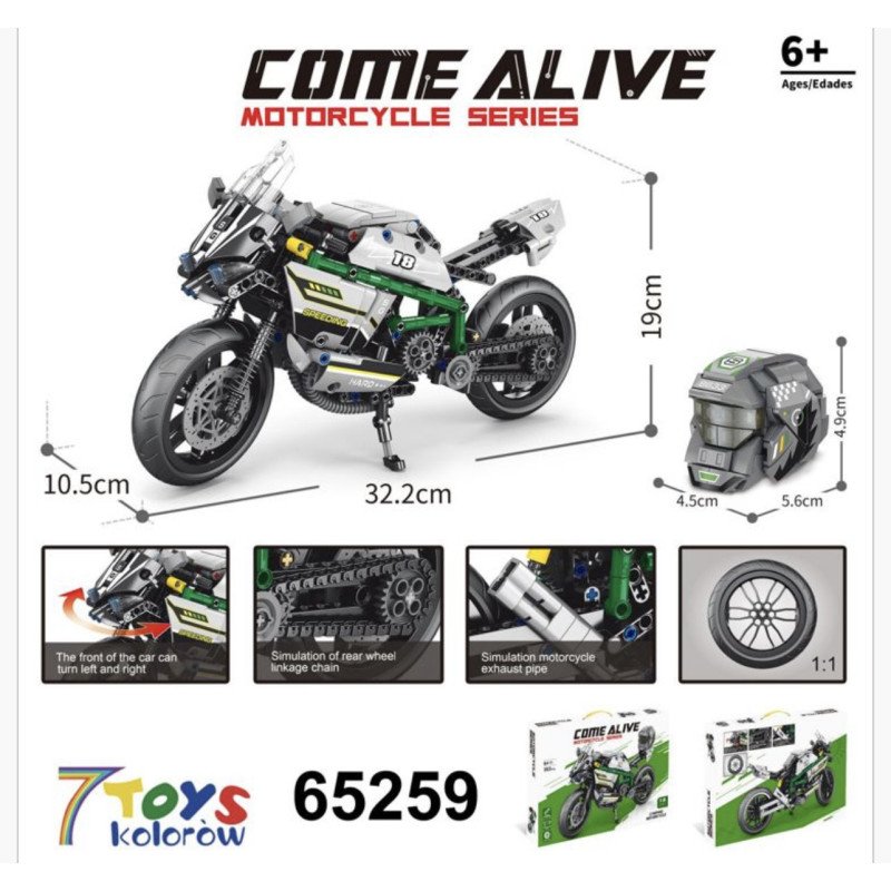 KLOCKI COME ALIVE MOTORCYKL KLOCKI COME ALIVE MOTORCYKL