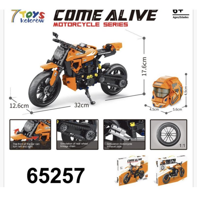 KLOCKI COME ALIVE MOTORCYKL KLOCKI COME ALIVE MOTORCYKL
