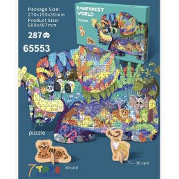 PUZZLE 277PCS RAINFOREST WORLD